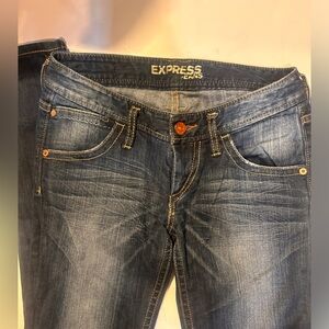 Express low rise skinny jeans